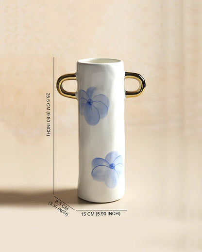 Wide Mouth Ceramic Vase for Lush Floral Displays