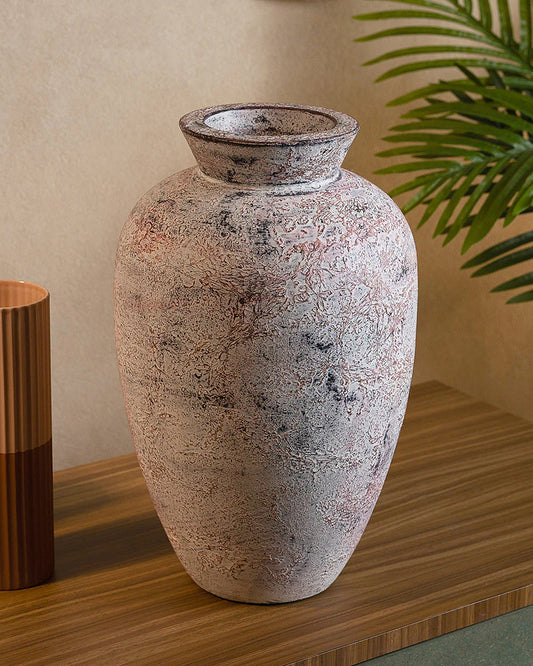 Antique Finish Terracotta Vase for Old World Charm