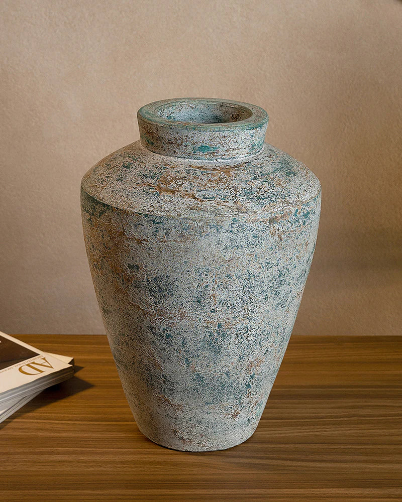 Large Rustic Terracotta Vase for Living Room Corners