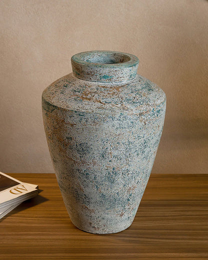 Large Rustic Terracotta Vase for Living Room Corners