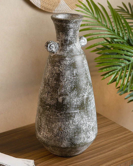 Artisan Terracotta Vase for Balcony or Veranda Styling
