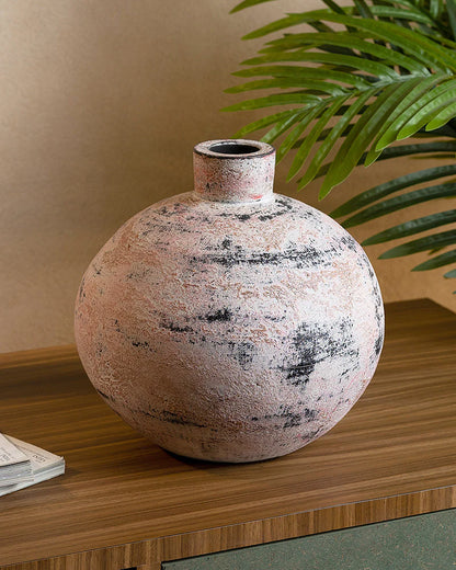 Terracotta Centerpiece Vase for Dining Room Decor