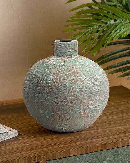 Terracotta Accent Vase for Console and Hall Tables