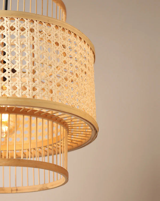 Decorative Bamboo Hanging Lamp for Bedroom and Study Room