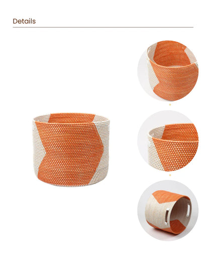 Handwoven Rattan Basket for Laundry and Everyday Storage