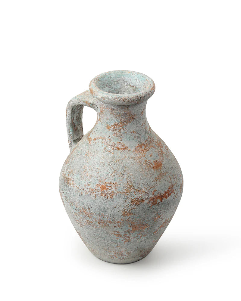 Weathered Terracotta Vase for Vintage Room Themes