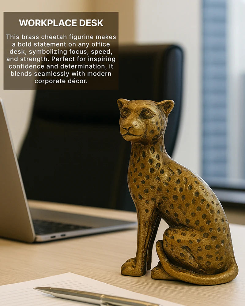 Cheetah Showpiece for Home Decor, Decorative Gift Item and Home Display