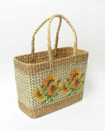 Panier en jonc de mer