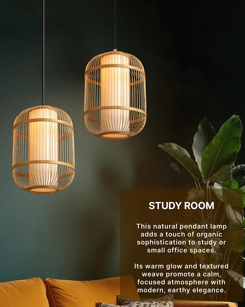 Decorative Bamboo Ceiling Light for Dining Room and Lounge