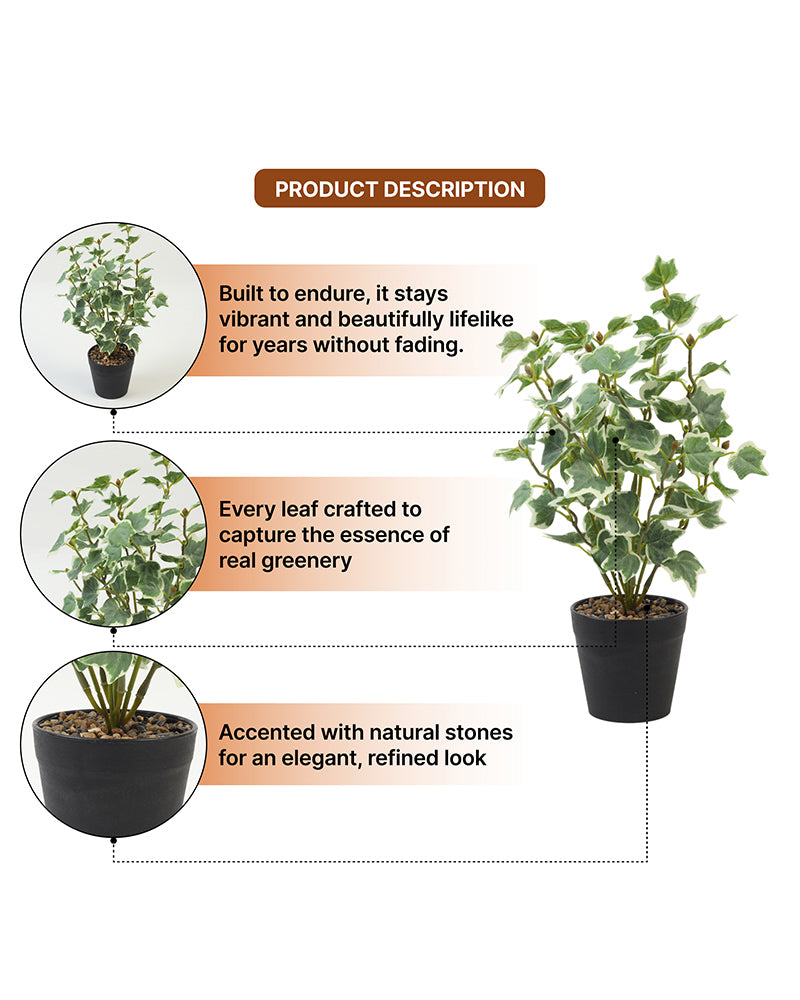 Elegant Artificial Plant with Pot for Bedroom Decor and Home Decoration Items