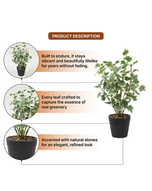 Elegant Artificial Plant with Pot for Bedroom Decor and Home Decoration Items