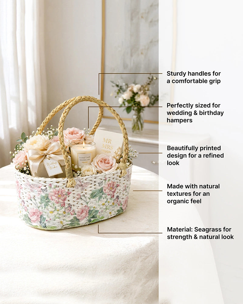 Seagrass Gift Hamper Basket for Corporate and Personal Gifting