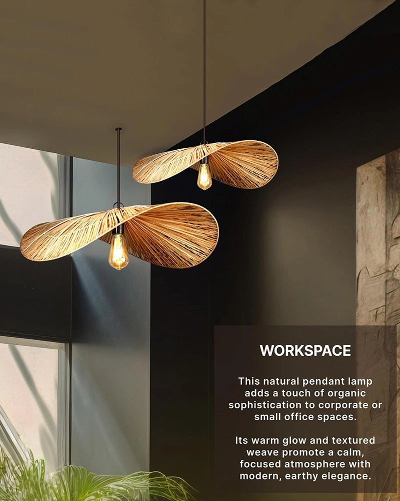 Handmade Raffia Pendant Lamp for Home and Balcony