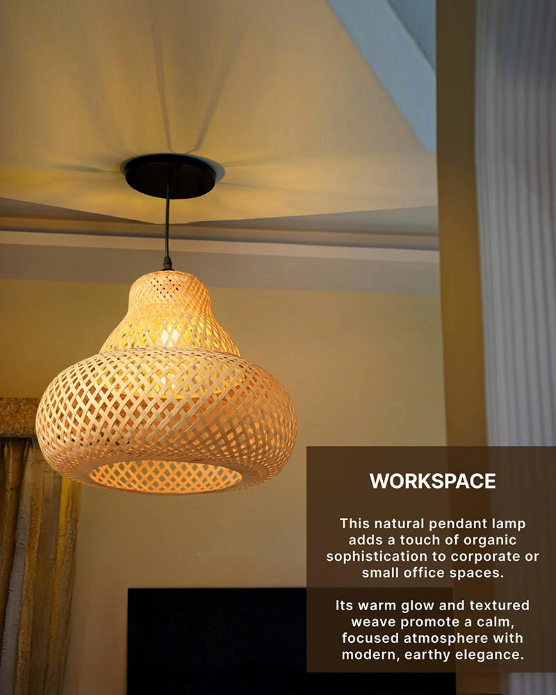 Handmade Bamboo Hanging Light for Living Room and Bedroom