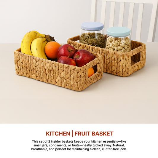 Basket For Storage | Shelf Basket For Clothes | Cupboard Organiser | Kitchen Storage Basket