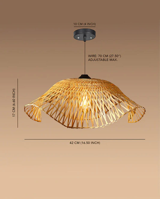 Handmade Bamboo Hanging Light for Living Room Decoration