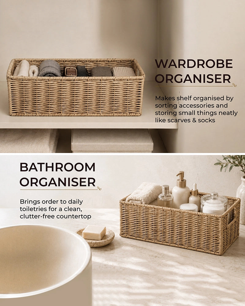 Storage Basket for Home, Wardrobe & Bathroom Storage
