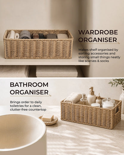 Storage Basket for Home, Wardrobe & Bathroom Storage