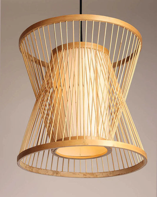 Natural Bamboo Ceiling Lamp for Dining Space and Home