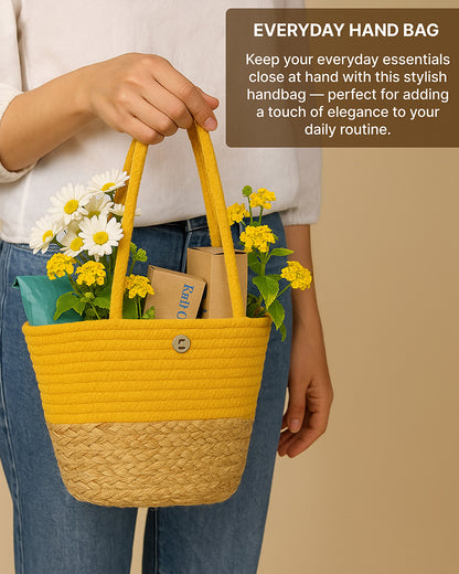 Jute Handbag for Women for Daily Shopping and Style