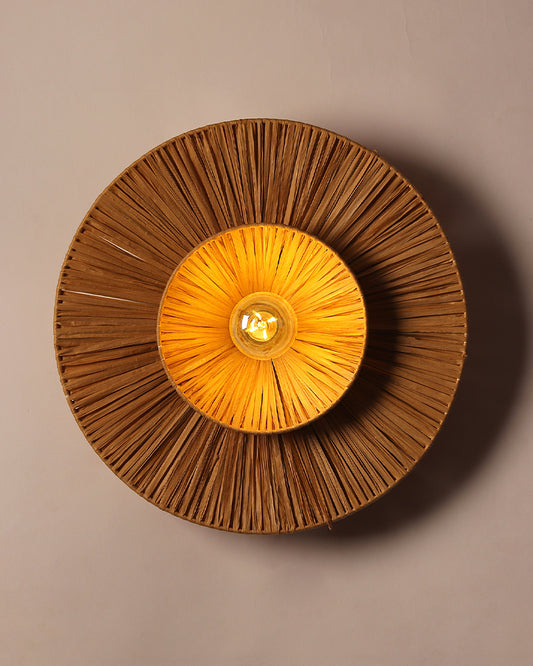 Raffia Wall Lamp | Paper Lamp