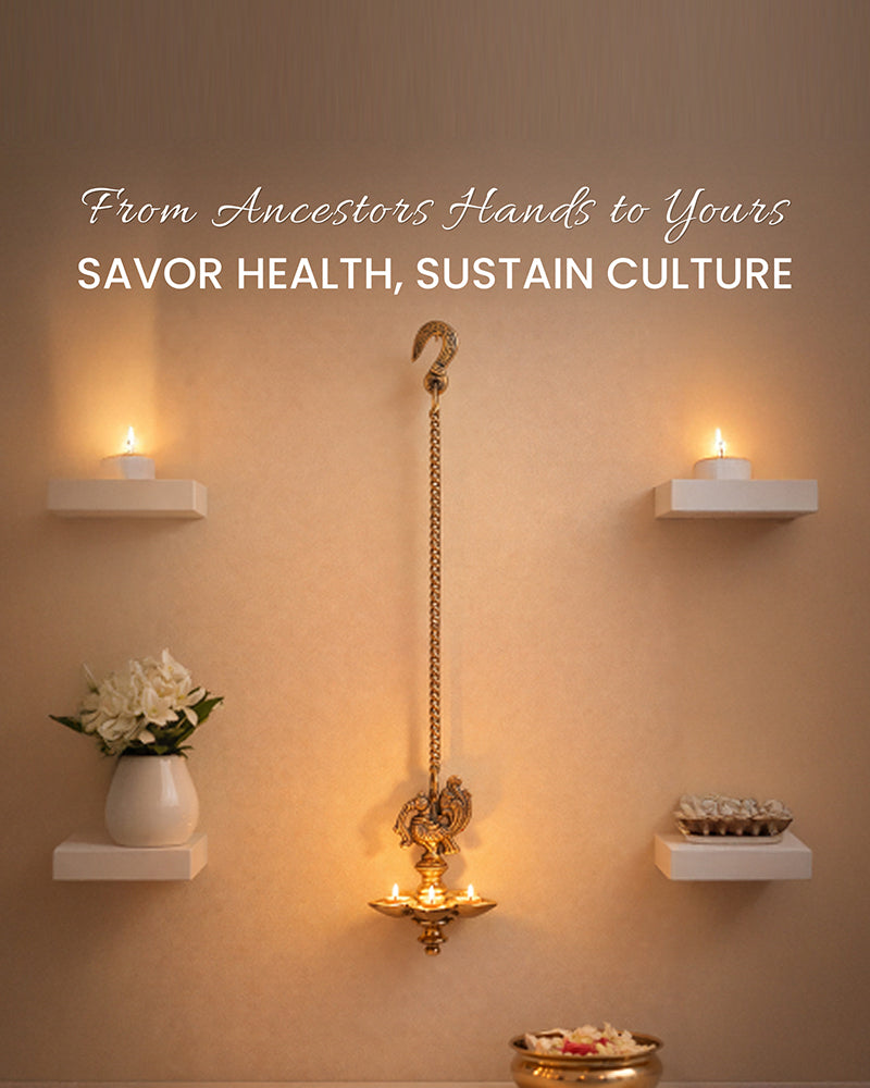 Brass Hanging Diya with Peacock Design for Pooja and Home Decoration