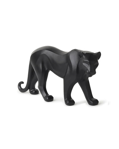 Polypropylene Black Panther Figurine for Home Decor, Hall Display, and Gifts
