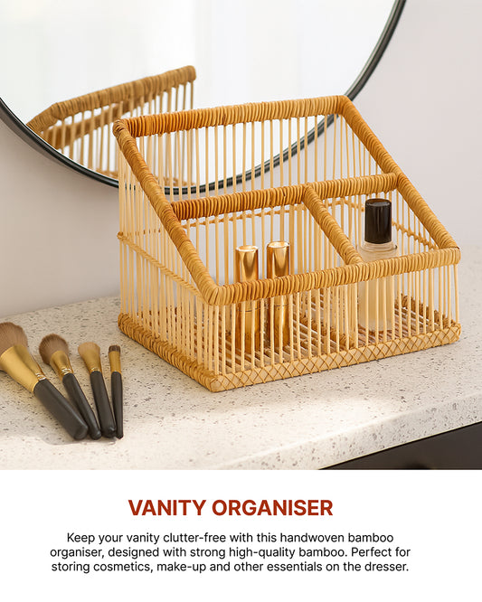 Wardrobe Organizer For Storage | File Storage Organizer | Wicker Bathroom Organiser