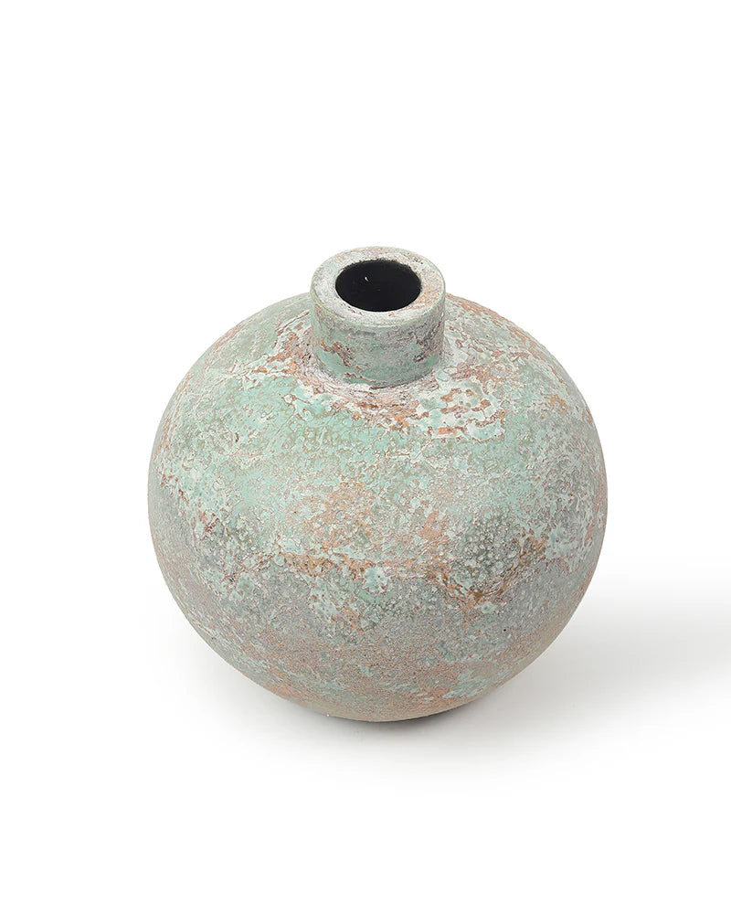 Terracotta Accent Vase for Console and Hall Tables