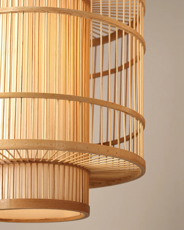 Minimalist Bamboo Hanging Light for Home Decor and Hall