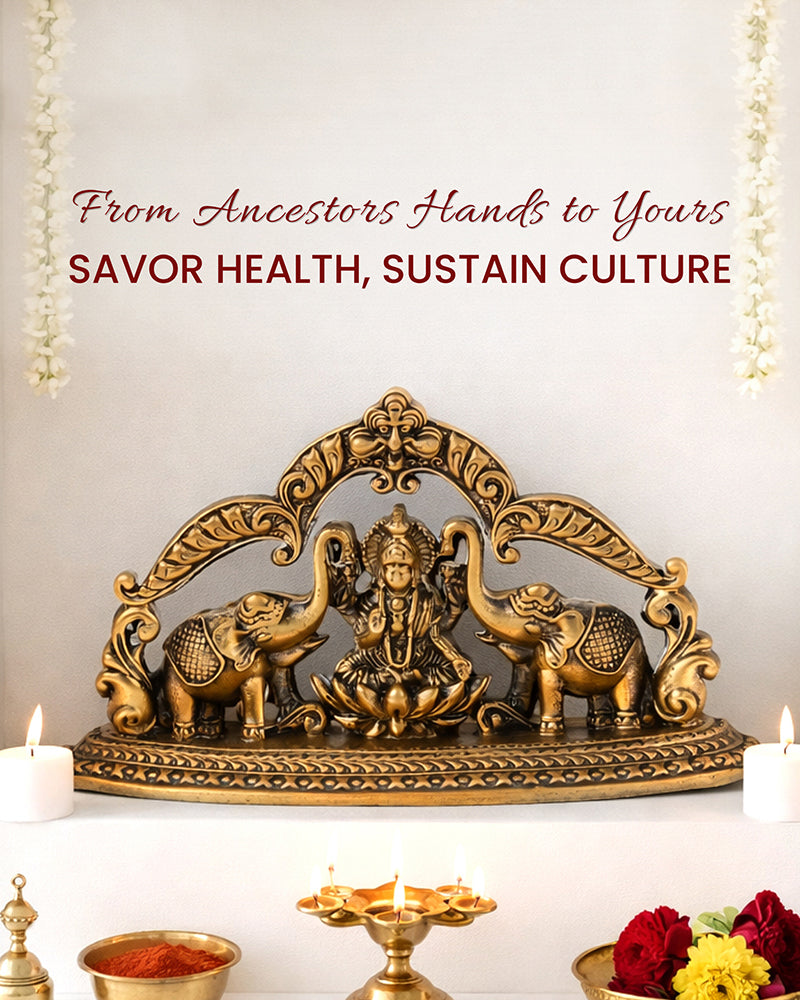 Decorative Laxmi Ji Brass Figurine for Pooja Room and Home Worship