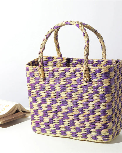 Handmade Boho Seagrass Handbag & Shopping Tote