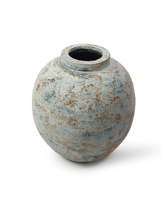 Terracotta Vase with Tribal Design for Eclectic Homes