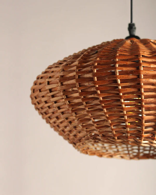 Handmade Wicker Ceiling Light for Home Decor and Lounge