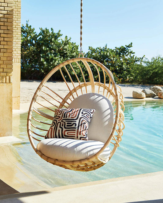 Rattan Hanging Chairs for Indoor and Outdoor Spaces