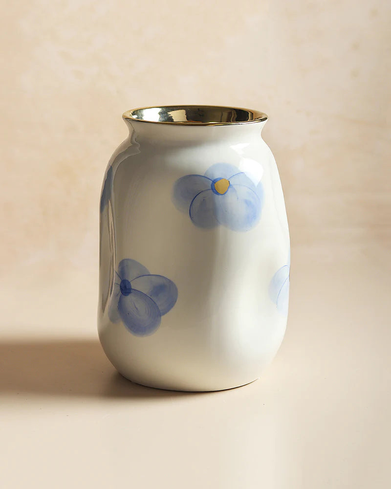 Ceramic Vase with Speckled Finish for Modern Decor