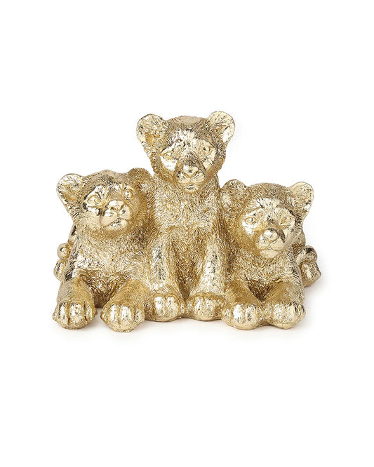 Lion Cub Figurine in Polypropylene for Living Room Display and Gifting
