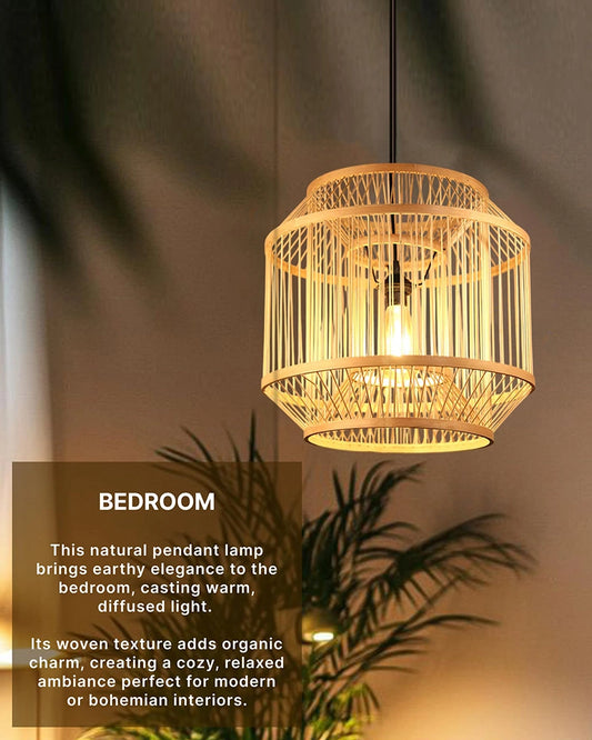 Decorative Bamboo Ceiling Lamp for Home Decor and Hall