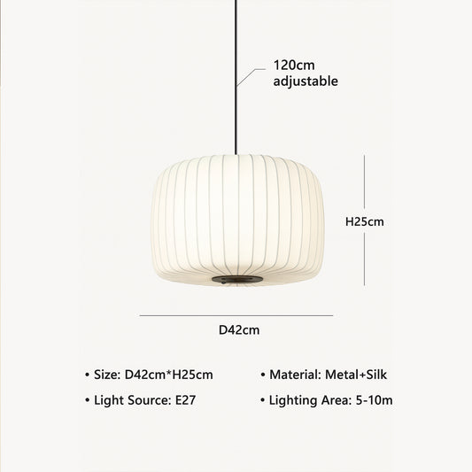 Fabric Pendant Lampshade for Living Room and Dining Area