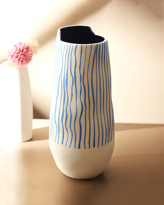Matte White Ceramic Vase for Calm Interior Vibes