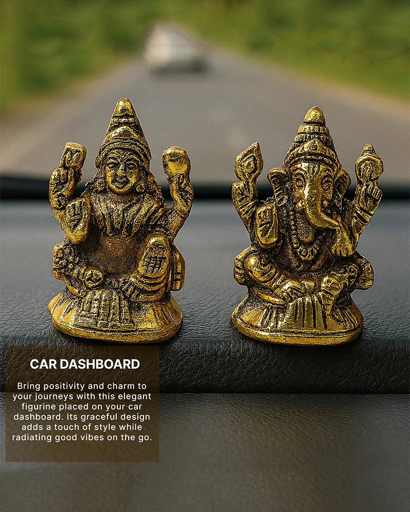 Laxmi Ganesh Figurine for Home Decor, Decorative Pooja Idol and God Murti