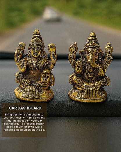 Laxmi Ganesh Figurine for Home Decor, Decorative Pooja Idol and God Murti