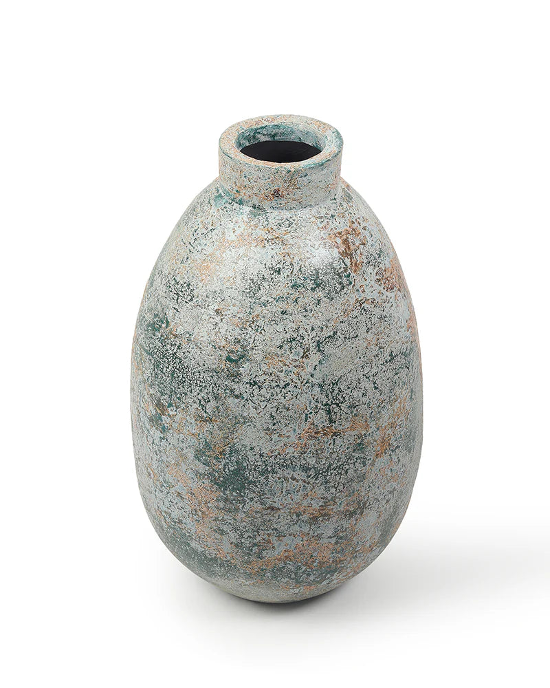 Compact Terracotta Vase for Small Space Styling