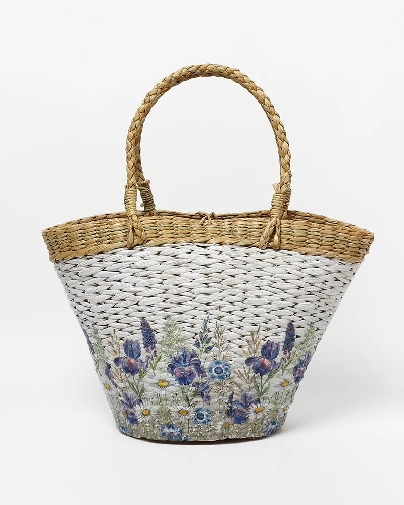 Handwoven Boat Shape Handbag & Shopping Basket