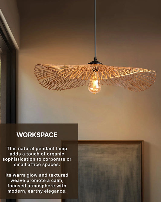 Handmade Bamboo Ceiling Lamp for Living Room Decoration