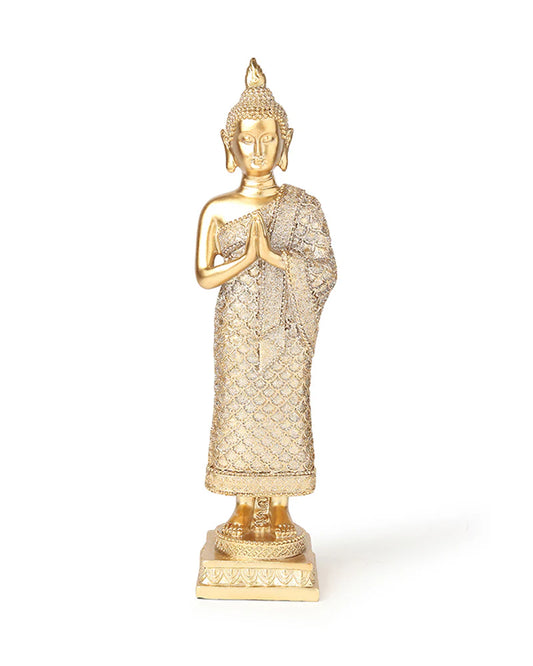 Polypropylene Buddha Idol for Home Decor, Living Room, and Office Desk