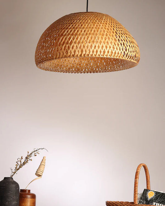 Natural Bamboo Pendant Lamp for Bedroom and Living Room