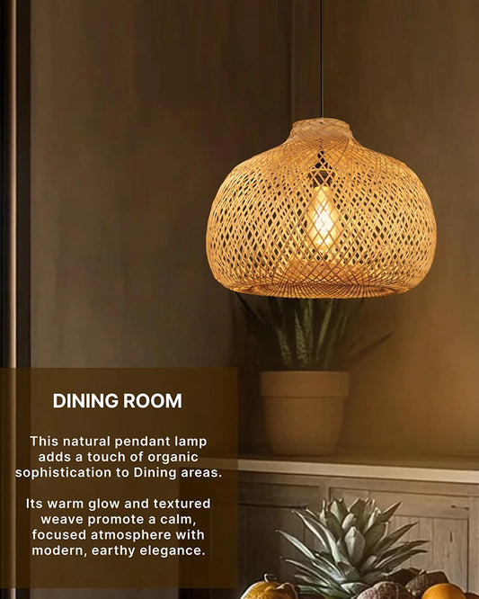 Elegant Bamboo Ceiling Lamp for Home and Balcony
