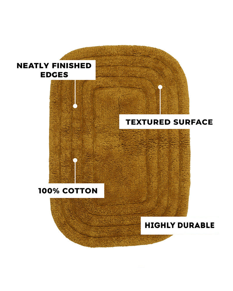 Premium Cotton Door Mat with Anti Skid Backing for Bathroom and Doorway Use