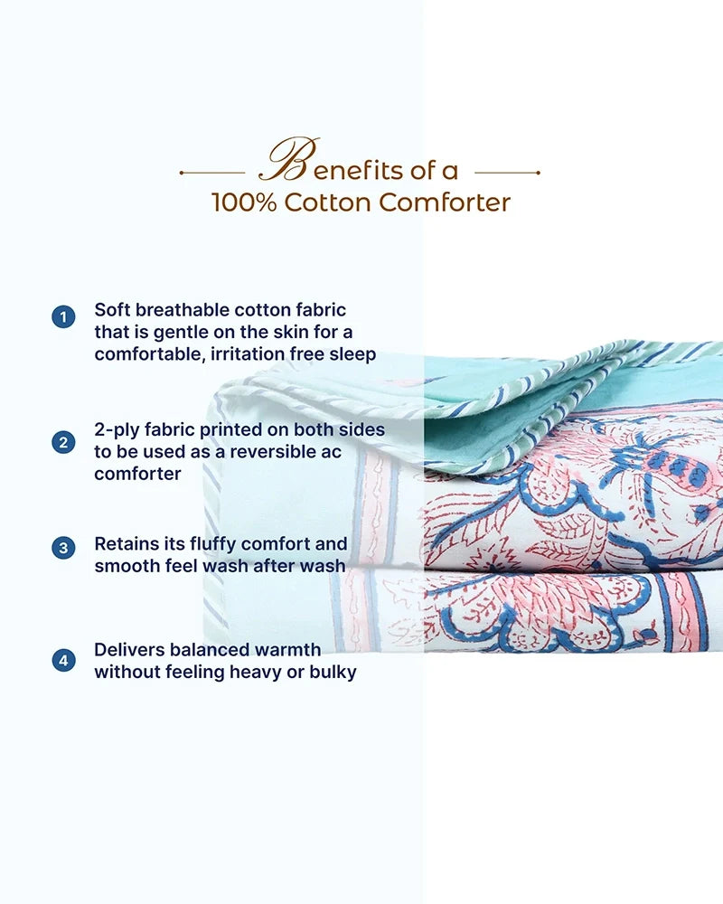 Soft and Fluffy Cotton Comforter for Comfortable Sleeping Experience